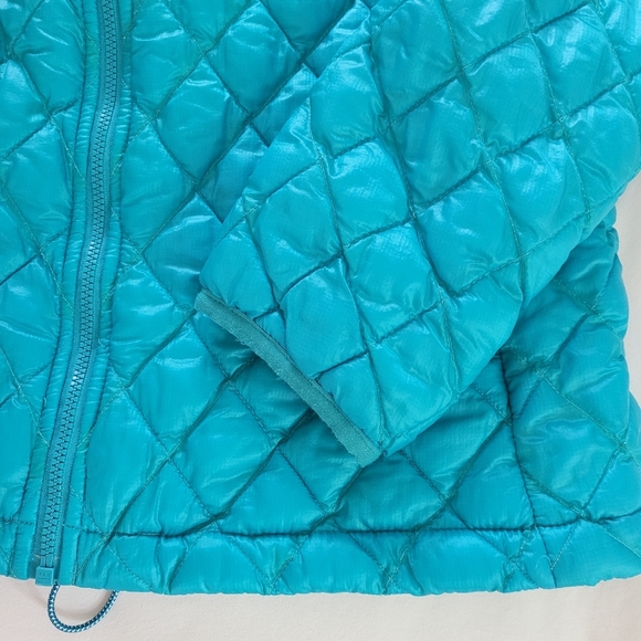 North Face Thermoball Eco Quilted Lightweight Full Zip Jacket Blue Green Medium - Picture 4 of 15
